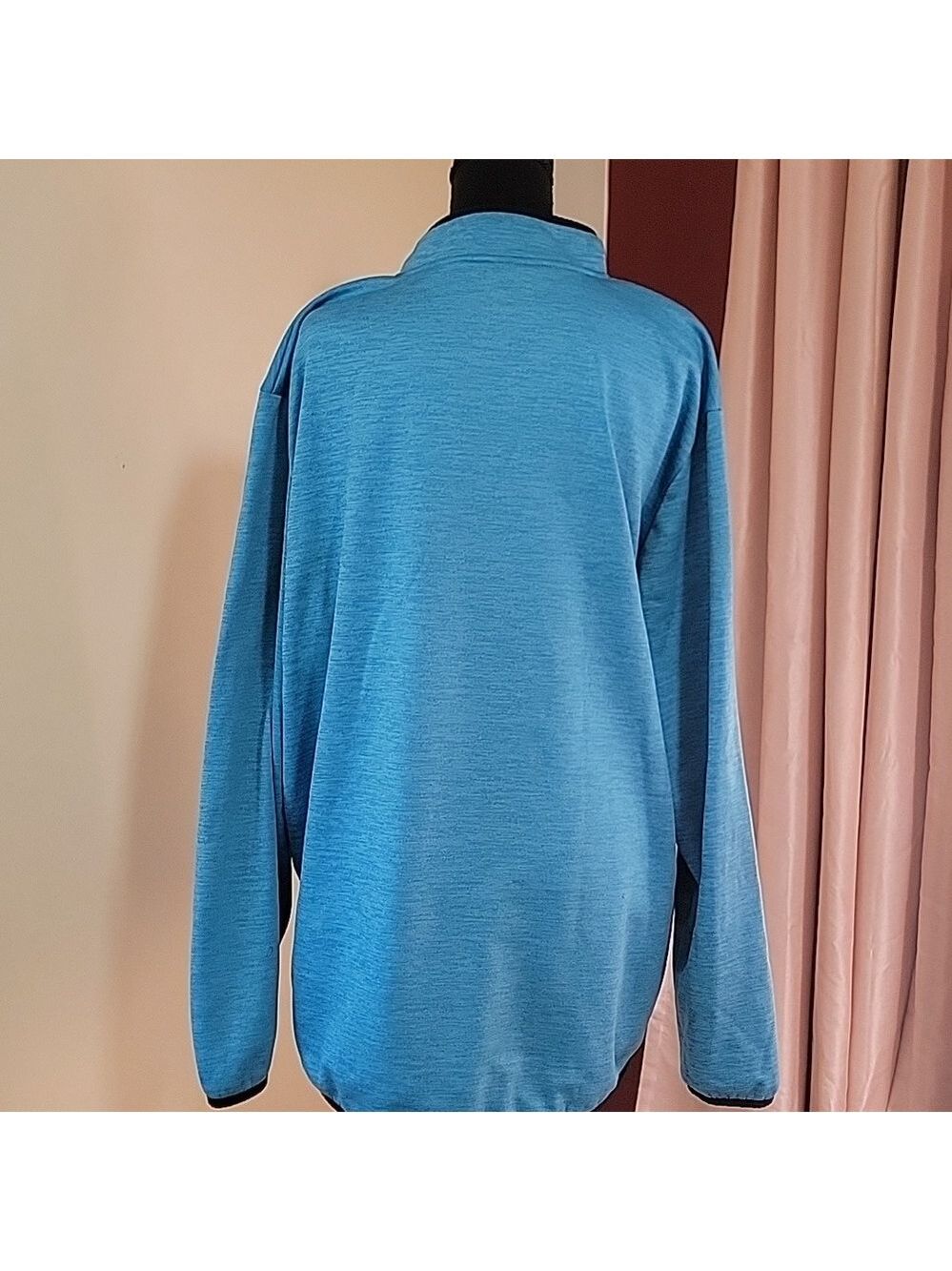 Under Armour Mens 1/2 Zip-Up Sweater in Turquoise Blue Size 2XL EUC - Picture 3 of 12